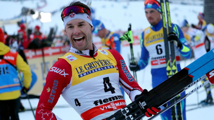 Канадец Алекс Харви впервые стал призером Tour de Ski