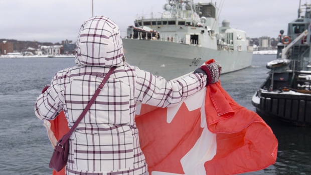 Канадский военный корабль отправился в Средиземное море
