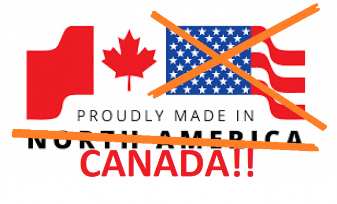 Большинство канадцев старается бойкотировать американские продукты