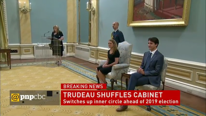 О перетасовках в канадском кабинете министров
