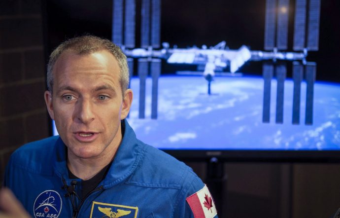Канадский астронавт в Москве