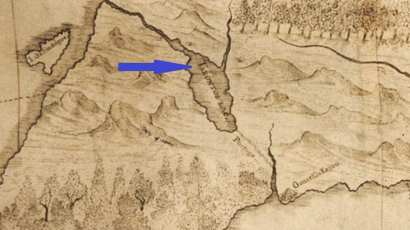 «Озеро Таронтас» — название на канадской карте XVII века