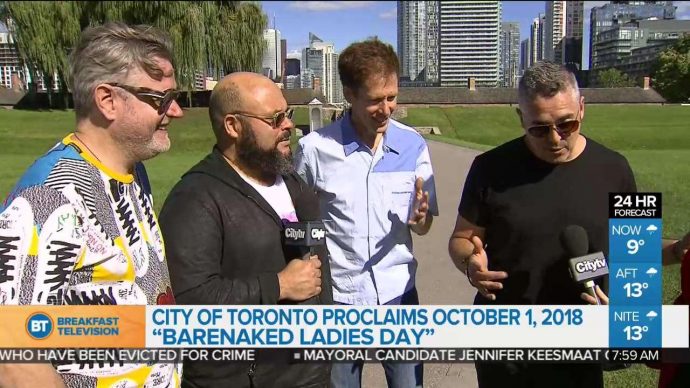 1 октября — день Barenaked Ladies в Торонто