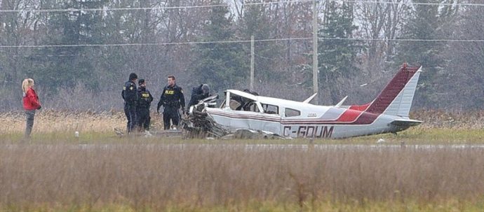 В Онтарио разбился частный самолет. Два человека погибли
