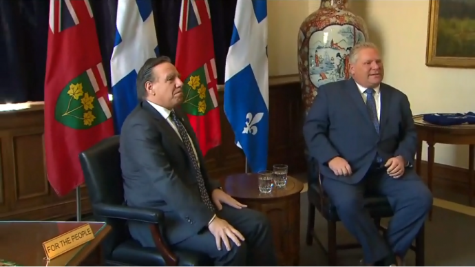 Премьер Квебека просит премьера Онтарио подумать о французском