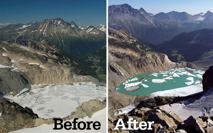 Канадские ледники быстро тают
