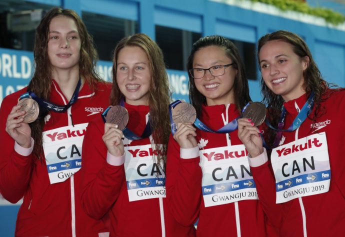 Канада завоевала 11 медалей на чемпионате мира по плаванию