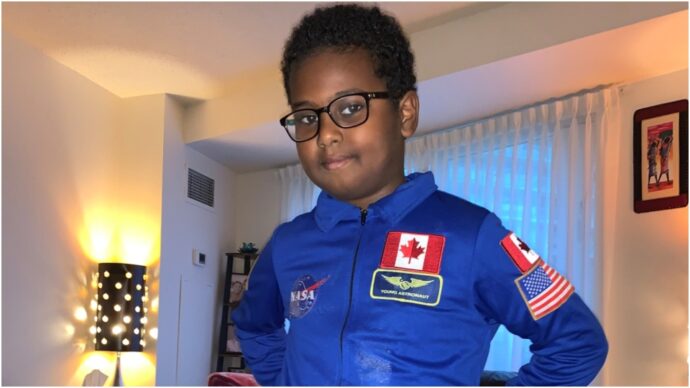 Третьеклассник мечтает стать первым афро-канадцем в космосе