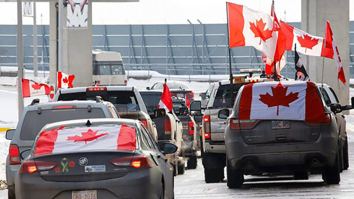 Протесты закрыли еще один пограничный переход между США и Канадой