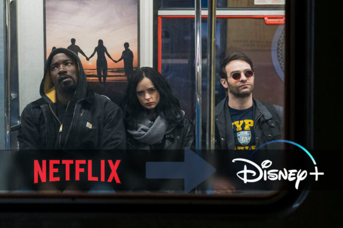 В Канаде фильмы и сериалы от Marvel с Netflix-а переходят на Disney Plus