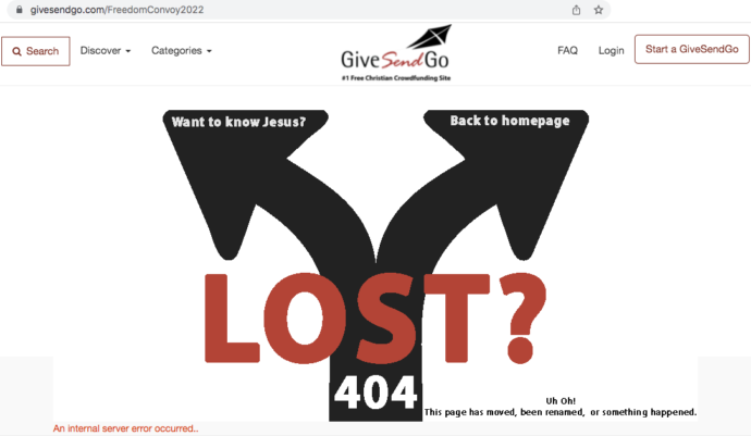 Сайт GiveSendGo был взломан, личные данные данные пожертвовавших утекли в сеть