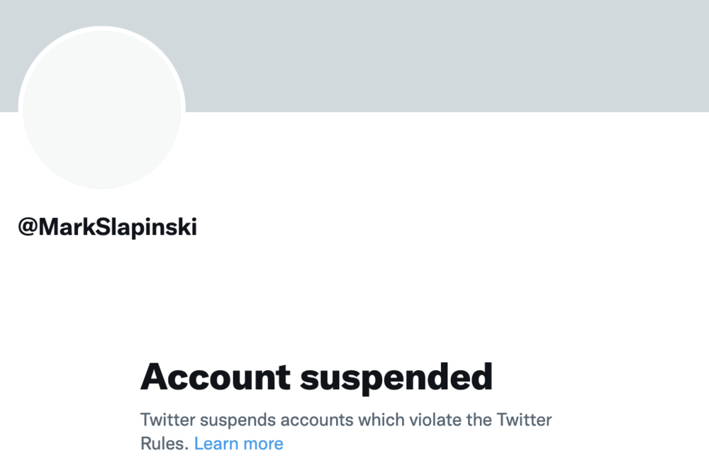 Account suspended